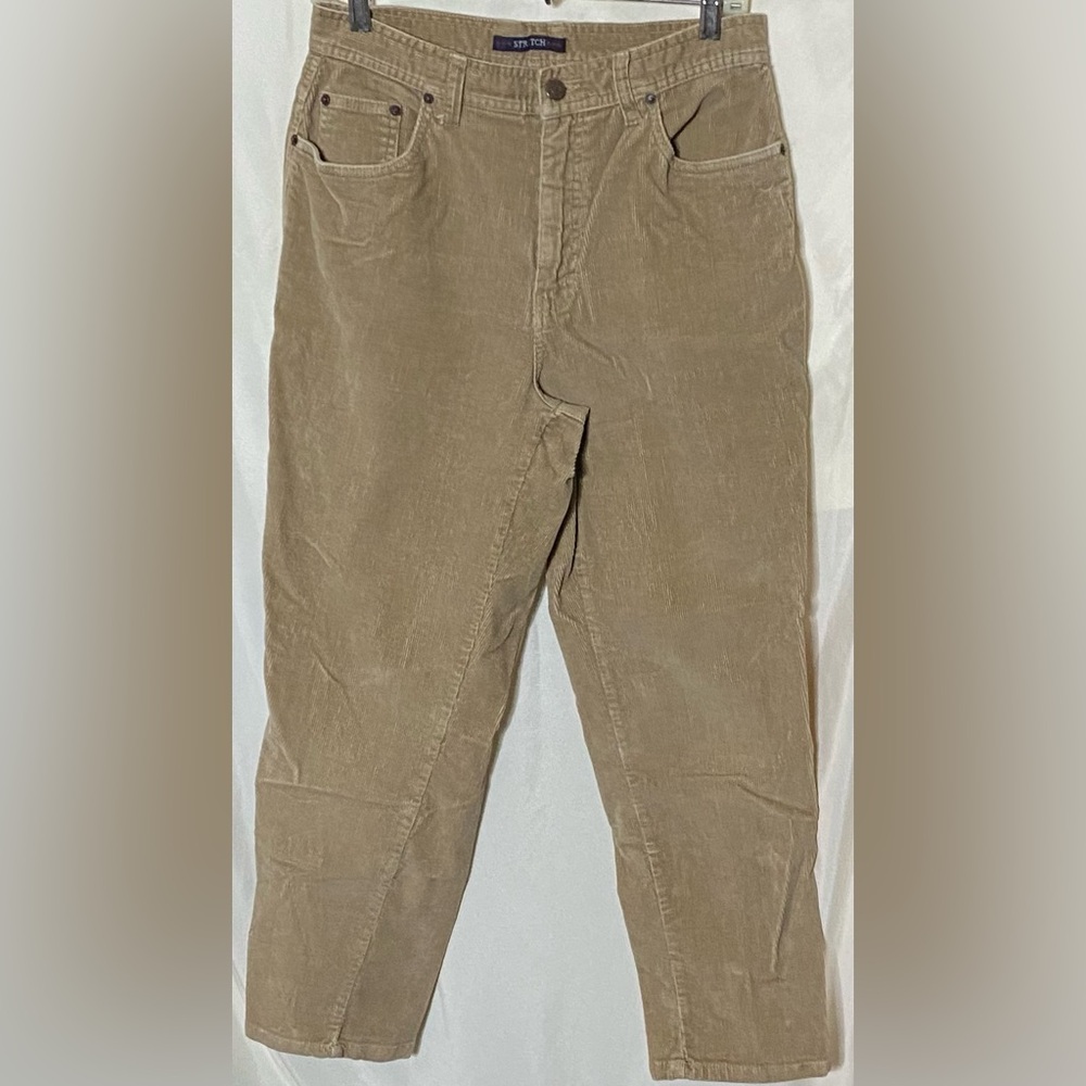 Vintage Bill Blass Tan Petite Corduroy Pants